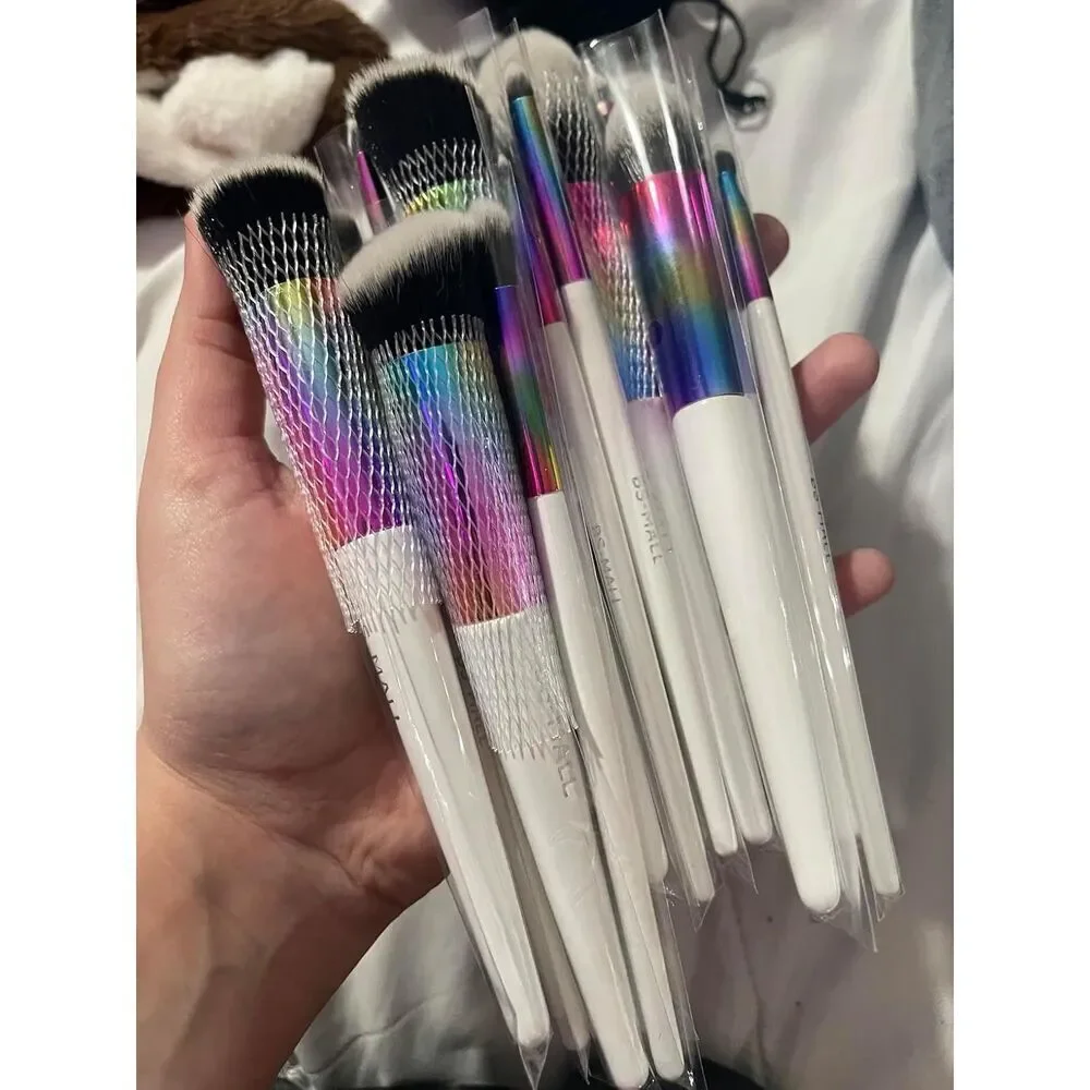 Bs-Mall 18 Pieces White Premium Synthetic Makeup Brushes Tools Kit